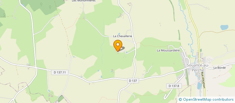 localisation de l'entreprise EARL FORTIN à SOUANCE AU PERCHE