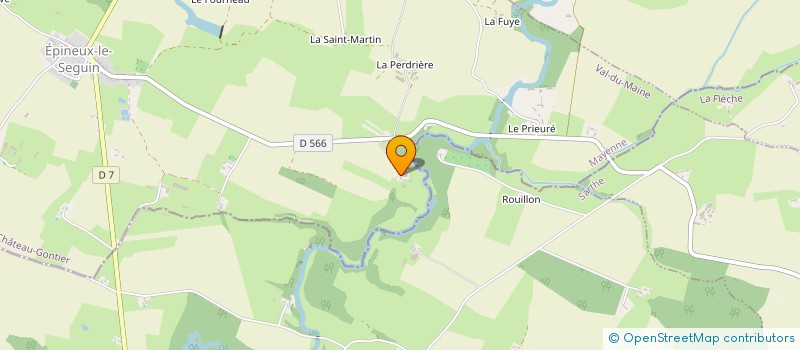 localisation de l'entreprise EARL FORTIN à VAL-DU-MAINE