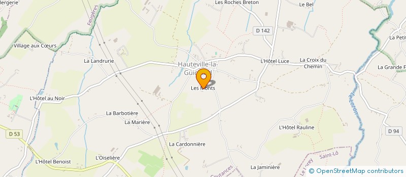 localisation de l'entreprise EARL FOSSARD à HAUTEVILLE-LA-GUICHARD