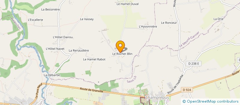 localisation de l'entreprise EARL FOSSEY à GAVRAY-SUR-SIENNE