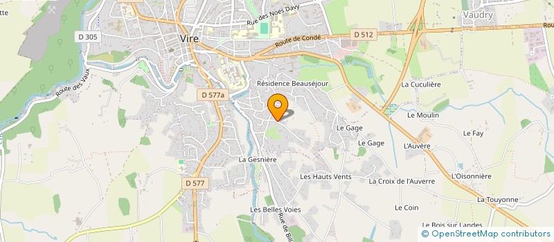localisation de l'entreprise EARL FOUCAULT à VIRE-NORMANDIE