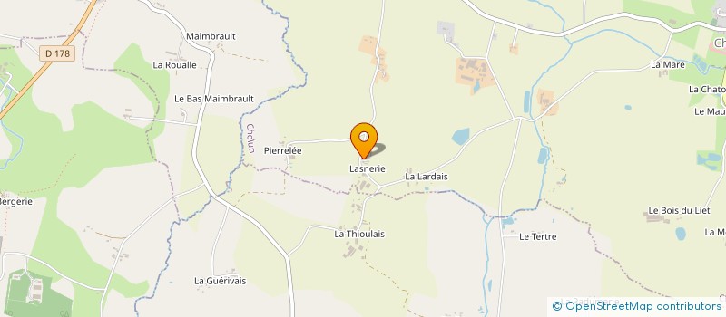 localisation de l'entreprise EARL FOUGERAY à CHELUN