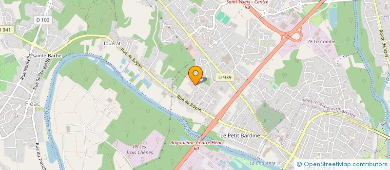 localisation de l'entreprise EARL FOUGERE ET FILS à SAINT-YRIEIX-SUR-CHARENTE