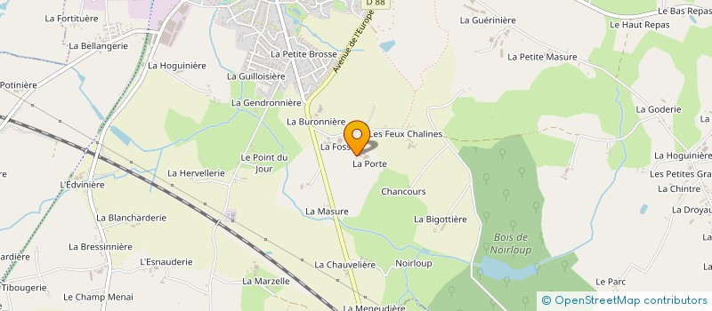 localisation de l'entreprise EARL FOUGERES à ARGENTRE-DU-PLESSIS
