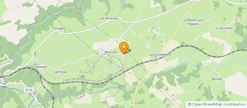 localisation de l'entreprise EARL FOURIGNON à CRESSAT