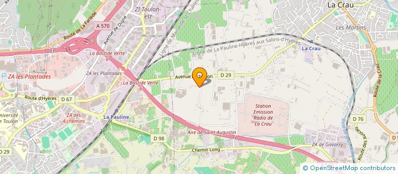 localisation de l'entreprise EARL FOURMILLIER BENJAMIN  LA CRAU