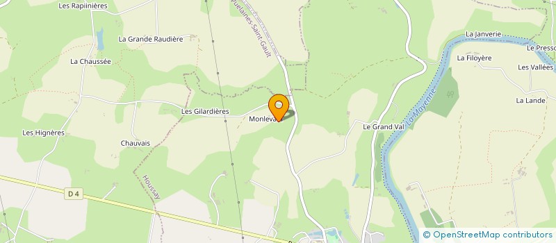 localisation de l'entreprise EARL FOURNIER à HOUSSAY