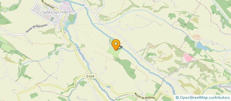 localisation de l'entreprise EARL FRAISSE  SALLES-SUR-L'HERS