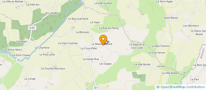 localisation de l'entreprise EARL FRANCAIS-SAGORY à PLEMY