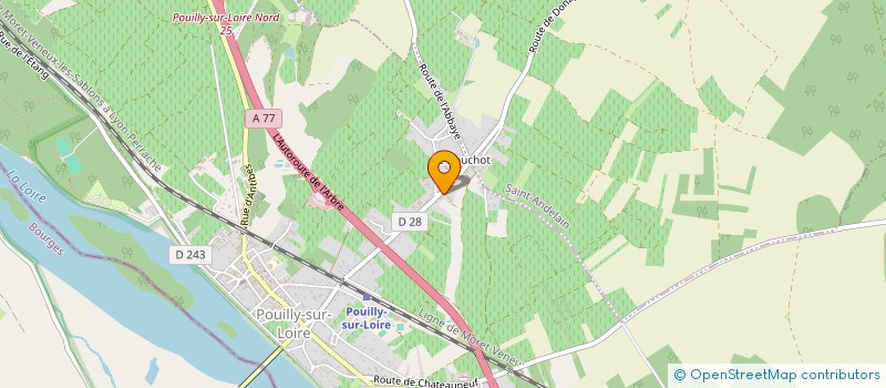 localisation de l'entreprise EARL FRANCIS BLANCHET à POUILLY-SUR-LOIRE