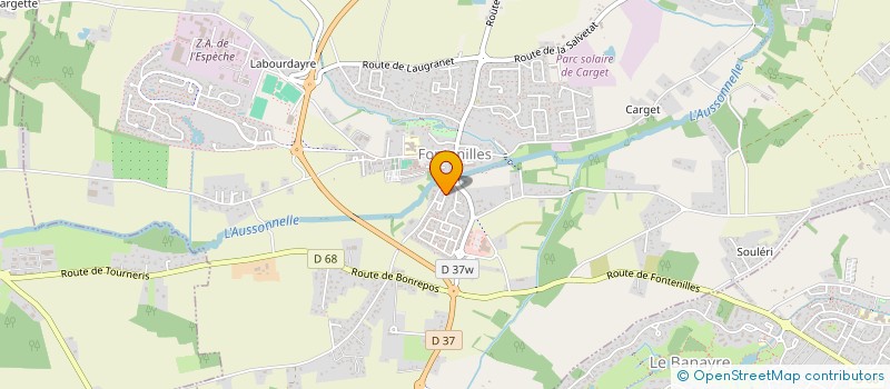 localisation de l'entreprise EARL FRANCIS CADOURS  FONTENILLES