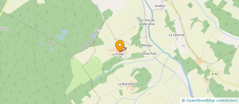 localisation de l'entreprise EARL FRANCOIS  CHAUMUSSAY