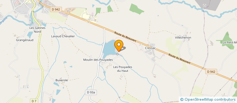 localisation de l'entreprise EARL FRANCOIS  MAGNAC-LAVAL