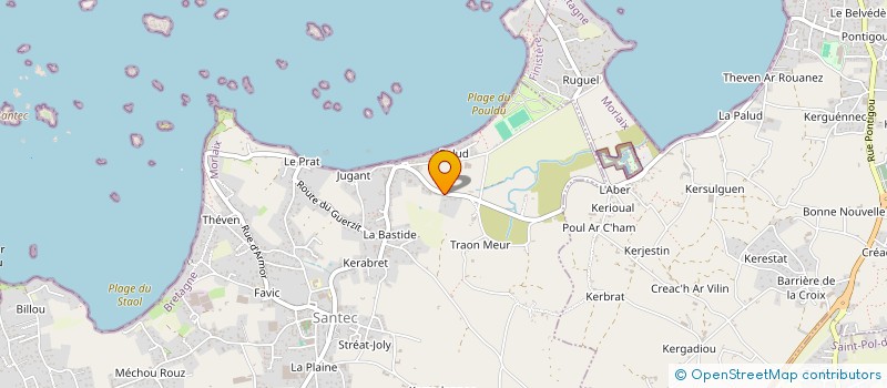 localisation de l'entreprise EARL FRANCOIS ARGOUARCH  SANTEC