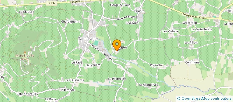 localisation de l'entreprise EARL FREDERIC TRICHARD à SAINT-LAGER