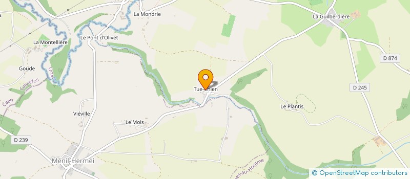 localisation de l'entreprise EARL FREMONT à BAZOCHES-AU-HOULME