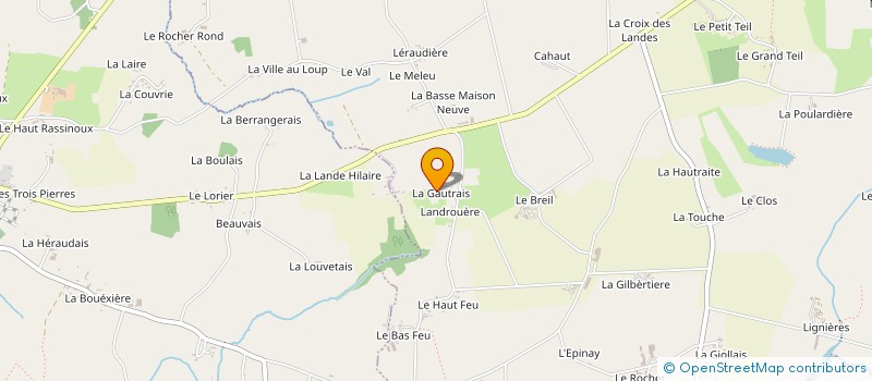 localisation de l'entreprise EARL FRESNE à SAINT-HILAIRE-DES-LANDES
