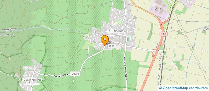 localisation de l'entreprise EARL FREUDENREICH JEAN-PIERRE ET QUENTIN  VGTLINSHOFFEN