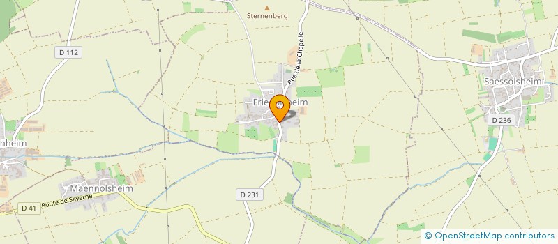 localisation de l'entreprise EARL FRITSCH LAURENT  FRIEDOLSHEIM