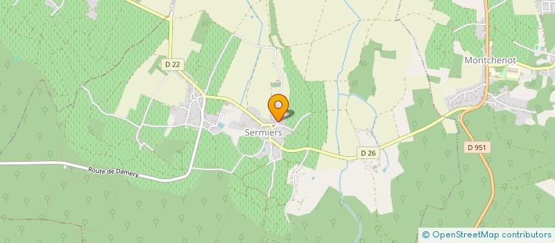 localisation de l'entreprise EARL FROMENT GRIFFON  SERMIERS