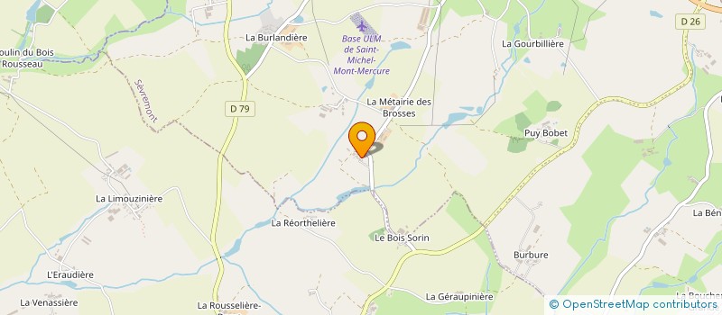 localisation de l'entreprise EARL FUSEAU FRERES à SEVREMONT