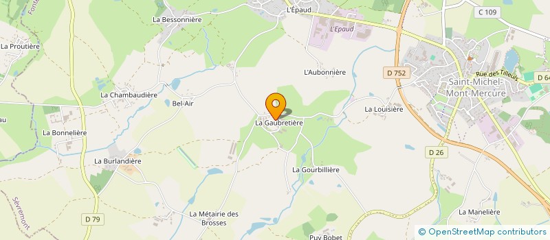 localisation de l'entreprise EARL GABORIT G.P. à SEVREMONT