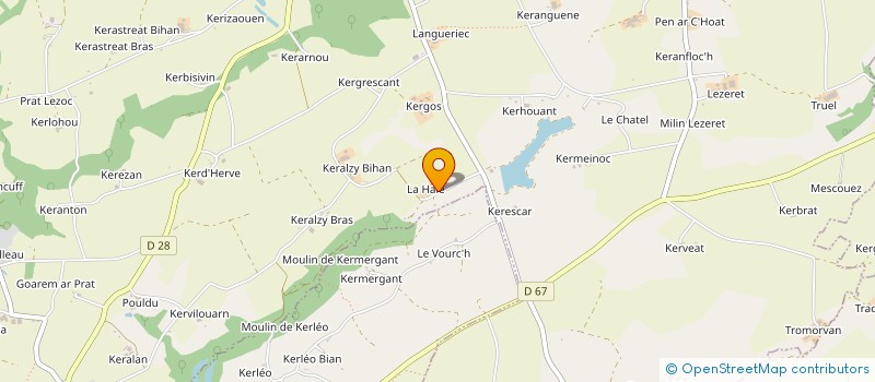 localisation de l'entreprise EARL GAHAGNON à PLOUMOGUER