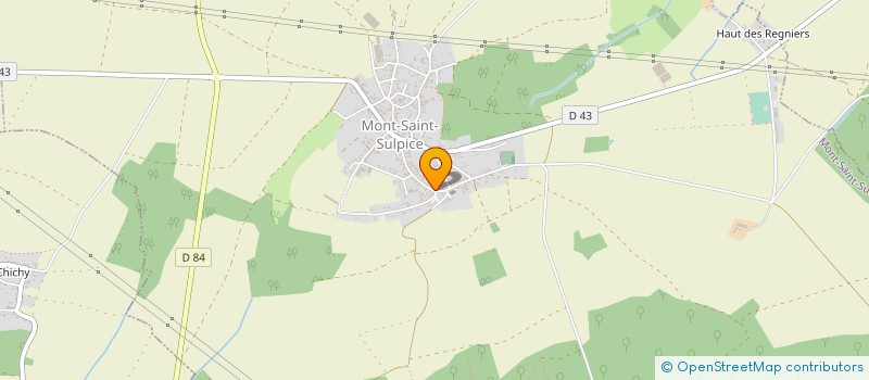 localisation de l'entreprise EARL GAILLOT à MONT-SAINT-SULPICE