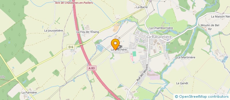 localisation de l'entreprise EARL GALLINAP à LA RABATELIERE