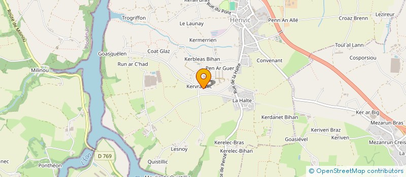 localisation de l'entreprise EARL GALLOU à HENVIC