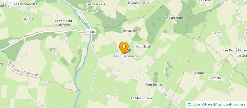 localisation de l'entreprise EARL GALPIN à SOUGE LE GANELON