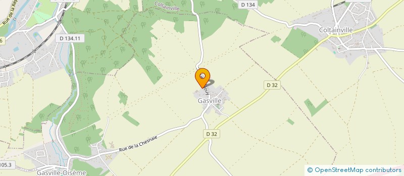 localisation de l'entreprise EARL GANGNOLLE à GASVILLE-OISEME