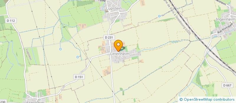 localisation de l'entreprise EARL GANTZER NICOLAS à LITTENHEIM
