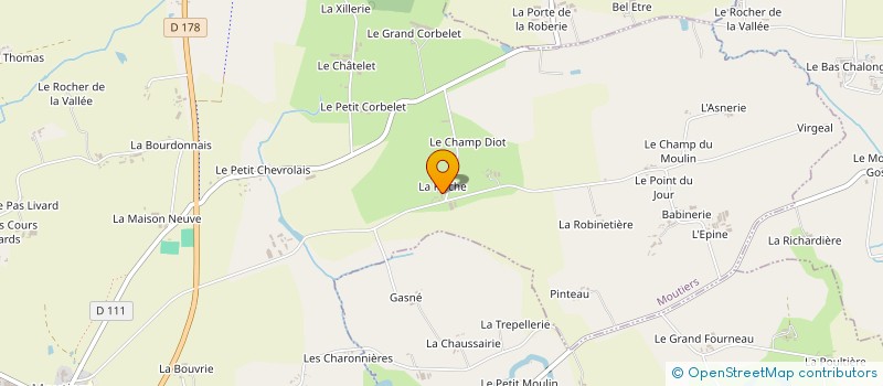 localisation de l'entreprise EARL GATEL à MOUTIERS