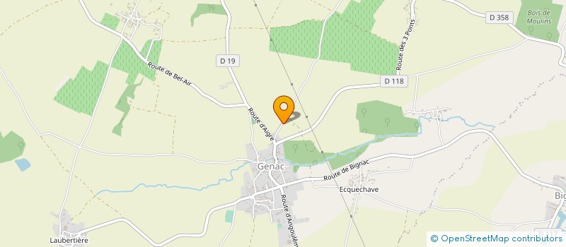 localisation de l'entreprise EARL GATINON à GENAC-BIGNAC