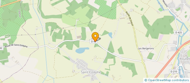 localisation de l'entreprise EARL GAUDIN  ROULLET-SAINT-ESTEPHE