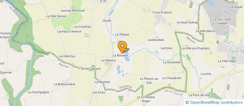 localisation de l'entreprise EARL GAUDIN à PLOUASNE