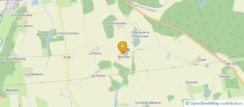 localisation de l'entreprise EARL GAUDINO  AUZOUER-EN-TOURAINE