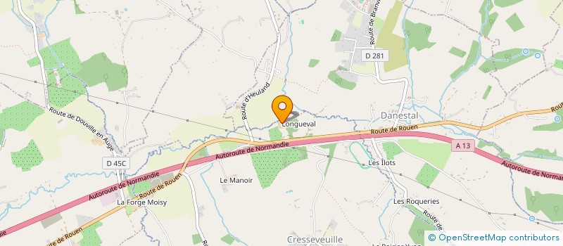 localisation de l'entreprise EARL GAUGAIN à CRICQUEVILLE-EN-AUGE