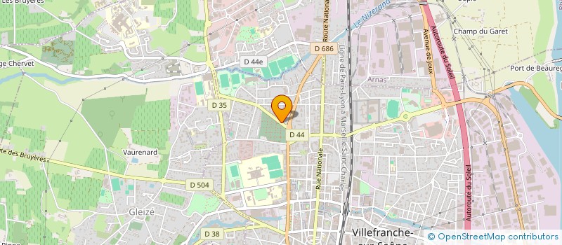 localisation de l'entreprise EARL GAUTHIER à VILLEFRANCHE-SUR-SAONE