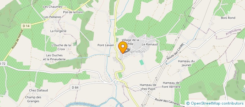 localisation de l'entreprise EARL GAUTHIER C  HIERSAC
