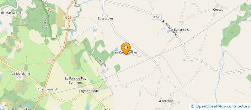 localisation de l'entreprise EARL GAYOT à FLAVIGNAC