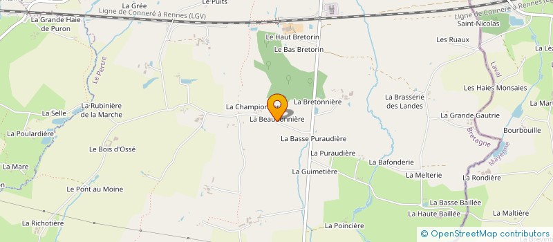 localisation de l'entreprise EARL GENDRY à LE PERTRE