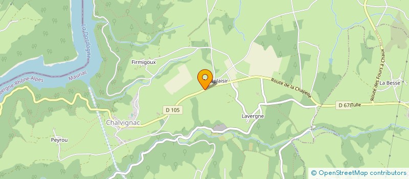 localisation de l'entreprise EARL GENSO ELEVAGE à CHALVIGNAC