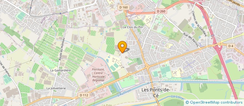 localisation de l'entreprise EARL GENTILHOMME à LES PONTS-DE-CE