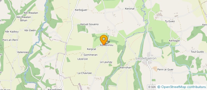 localisation de l'entreprise EARL GERARD PEUCH à BRELIDY