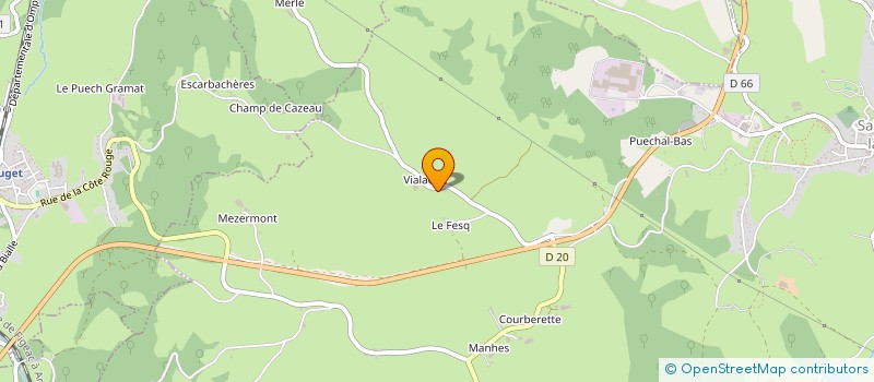 localisation de l'entreprise EARL GERAUD BRUEL à SAINT-MAMET-LA-SALVETAT