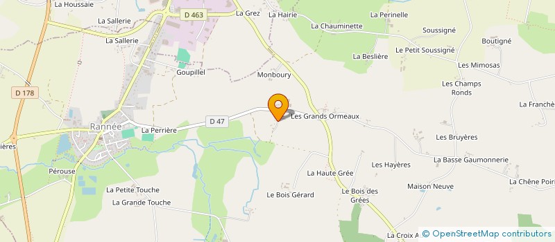 localisation de l'entreprise EARL GERAULT à RANNEE