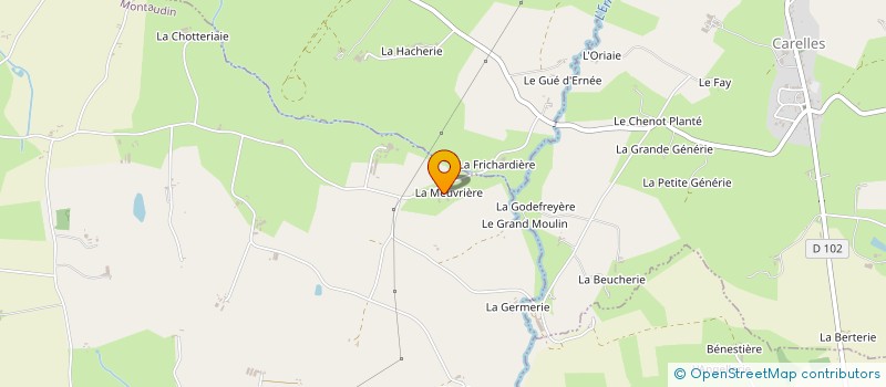 localisation de l'entreprise EARL GERAULT ANTOINE à MONTAUDIN
