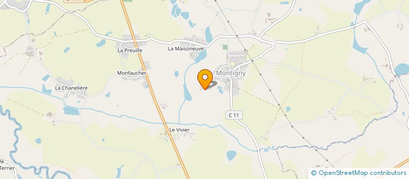 localisation de l'entreprise EARL GIBIER MONOT  LA FORET-SUR-SEVRE